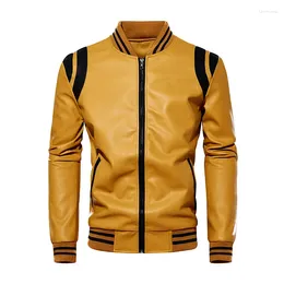 Men's Jackets Autumn Winter Motorcycle Men Jacket High Quality Brand Casual Biker Leather Male Coat Fleece Pu Overcoat US SIZE