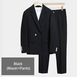 Men's Suits Blazers BlazerPants High Quality Fashion Casual Suit Korean Style Slim Jacket Trousers 2 Piece Set Wedding Dress Party S5XL 231116