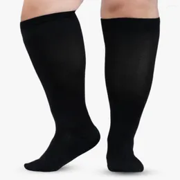 Sports Socks Large Size Men And Women Compression Special Plus Unisex Long Solid Colour Running Fitness Pressure 2XL 3XL 4XL