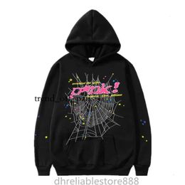 Mens Women Hoodies Young Thug High Quality Designers Hip Hop P*nk Web Puff Print Sp5der 555555 Hoodie Angel Spider Sweatshirts Heavy Fabric 467