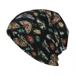 Berets Lino Print Bugs And Insects Knit Hat Vintage Gentleman Sun Men's Baseball Cap Women's