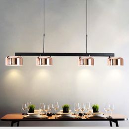 Pendant Lamps Modern Loft Industrial Chandeliers Rose Gold Hanging Light Dining/bedroom/Kitchen Retro Luminaire Suspendu LED Chandelier Lamp