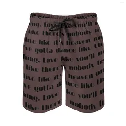 Men's Shorts Repeat Or Copy Out ( A Group Of Words From Text Speech Beach Swim Trunks With Pockets Mesh Lining Surfing