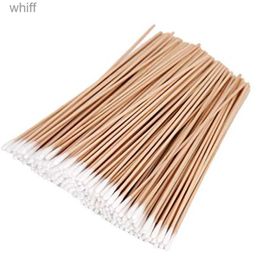 Cotton Swab 100/200Pcs 6 Inch Long Wooden Handle Cotton Swabs Cleaning Sticks ApplicatorL231116
