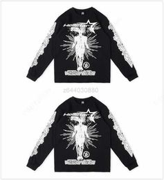 hellstar hoodie designer hoodies sweatshirts Portrait Portrait High hip Thickened Athleisure Hand painted pockets sweaters hoody hoodys essentialhoodies 12Q