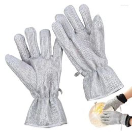 Disposable Gloves 1 Pair Wire Dishwashing Household Sponge Scrubber Kitchen Cleaning Tools Multifunctional Accessories