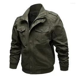 Männer Jacken Marke Military Bomber Jacke Männer Baumwolle Mantel Armee Safari Flug Pilot Frühling Herbst Casual Cargo Slim Fit Kleidung 5XL 6XL