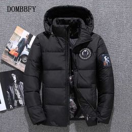 Men's Down Parkas Men's White Duck Down Jacket Warm Hooded Thick Puffer Jacket Coat Male Casual Windbreaker Overcoat Thermal Winter Parka Men J231116