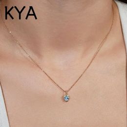 Necklaces & Pendants Jewellery For Women 14K Gold Colour Chain Jewellery Necklace Cubic Zirconia Gift