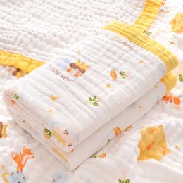 Blankets Multifunctional Bath Towel Cotton Gauze Blanket Born Hug By Children Baby Swaddle Items