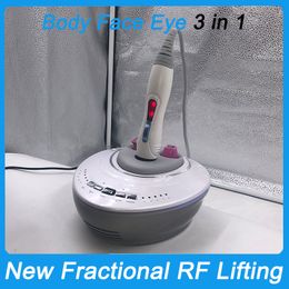 Home Use Fractional RF Lifting Beauty Machine Body Face Eye 3in1 Slimming Skin Tightening Anti Ageing Wrinkle Removal Dot Matrix Radio Frequency Facial Rejuvenation