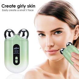 Face Care Devices EMS Massager Roller Microcurrent Lifting Machine VFace Skin Rejuvenation AntiWrinkle Beauty Device 231115