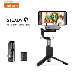 Stabilizers Hohem iSteady Q Selfie Stick Adjustable Selfie Stand Outdoor Holder Folding Gimbal Stabilizer For iphone Android Q231116