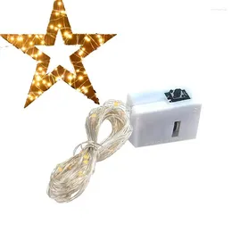 Strings String Lights Fairy Outdoor LED Wire Battery Operated For Bedroom Indoor Tents Branches