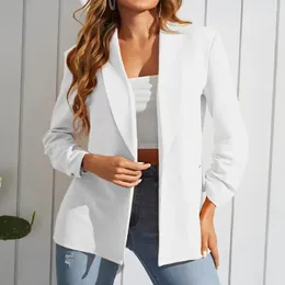 Women's Suits Solid Color Jacket With A Simple Look That Reflects Elegance And Style.