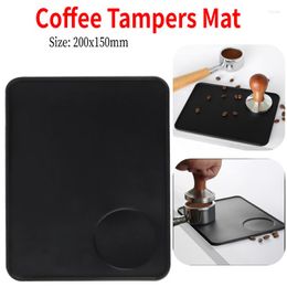 Table Mats Silicone Coffee Tamper Holder Anti-skid Corner Mat No Odour Heat-resistance Wear-resistant Equipment Accessories