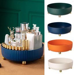 Kitchen Storage Cosmetics Box 360 Degree Rotating Table Top Skin Care Organizer Basket Household Light Luxury Tray