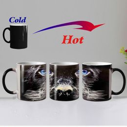 Mugs Design Bear Colour Changing Magic Heat Sensitive Coffee Mug Cups Ceramic Tea Cup Gift For Friends