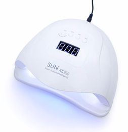 SUN X5Plus 80W48W UV-Licht LED-Lampe Schnell trocknende Nageltrockner-Maschine Eislampe zum Aushärten von UV-Gelpoliermitteln Nagelkunstwerkzeuge