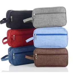 Cosmetic Men Outdoor Travel Toiletries Organiser Wash Bags Portable Nylon Handbag Women Storage Pouch Makeup Bag 26*10*15Cm 0523