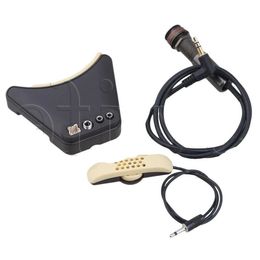 Freeshipping Microphone Sound Hole Equalizer Piezo Pickup for Acoustic Folk Guitar Qhjmt