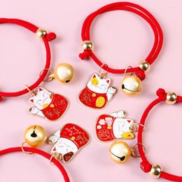 Dog Collars Festive Year Pet Jewellery Cat Woven Collar Necklace Adjustable Cute Lucky Bell Accessories For Kitten Puppy