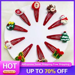 Hair Accessories Childrens Hairpins Christmas Tree Multifunction Bangs Clip Clothing Need Break Off The Folder Santa Claus Practical