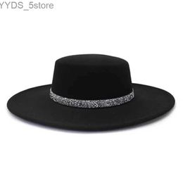 Wide Brim Hats Bucket Hats Women's hat hats for men british best Men's panama jazz domo hat free shipping luxury woman fedora fashion elegant wide brim hat YQ231116