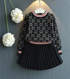 Baby Girls Winter Clothes Set Long Sleeve Sweater Shirt and Skirt 2 Piece Clothing Suit Spring Outfits for Kids Girls Cloth6680904