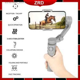 Stabilisers 3-Axis Handheld Gimbals Stabiliser F5 Foldable Stabiliser for iPhone 14 Pro Max Samsung VS OM 6 Smartphone Q231116