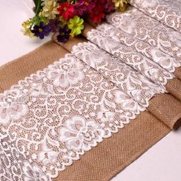 Table Runner WLIARLEO Luxury Floral With Lace Embroidered For Christmas Wedding Banquet Chemin De Tafelloper