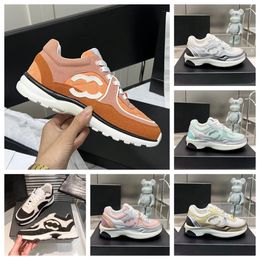 Luxury shoes designer shoes sports shoe women retro casual shoe suede leather stitching multi-color and versatile sports shoes thick soles channel increased