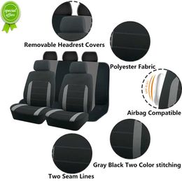 2023 Polyester Universal Car Seat Covers Stitching Fabric for s Full Set Fit Most Suv Truck Van Airbag Compatible