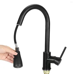 Kitchen Faucets 24" Single Handle Touch Sensor Sink Faucet Pull Down Stream Sprayer Cold Water Tap Mixer Taps