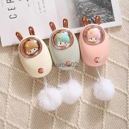 Space Heaters New USB Rechargeable Hand Warmer Cartoon Cute Explosion-Proof Mini Baby Girl Gift 1000MA 1200MALittle Rabbit Ears Free Shipping YQ231116
