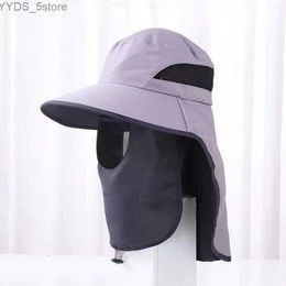 Wide Brim Hats Bucket Hats Summer Edge Wide Brim Hat Men Travel Beach Sun Cap Children Climbing Fishing Hiking Cape YQ231116