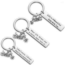 Keychains Ride Safe Biker Motorcycle Pendant Keychain Gift For Family Friend Boyfriend Husband Dad Rider Man Keyring Key Ring Jewelry