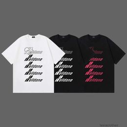 Designer Fashion clothing Luxury Tees TShirts Correct Version of We11done Love Bullet Screen Letter Short Sleeve Welldone Mens Womens Couple American Fashion Br Ts