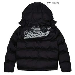 Men's Jackets Trapstar London Shooters Hooded Puffer Jacket Black Reflective Embroidered Thermal Hoodie Men Winter Coat 230620Ss 928