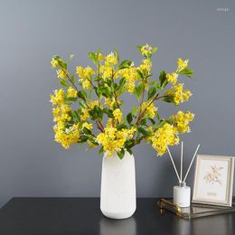 Decorative Flowers Indoor Simulation Of Boughs Osmanthus Lilacs Artificial Trees Garden Landscaping Soft-packed Plant