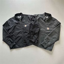 Kajia Nylon Single Bag Jacket with Lapel Detroit Style Coachh Work Clothes American Fashion Ins High quality jacket