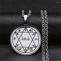 Pendant Necklaces Jewish Star Of David Pentacle The Sun Jupiter Stainless Steel Necklace Solomon Hexagram Amulet Jewellery N3652S07