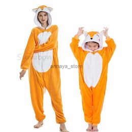 Pyjamas Children Kigurumi Pyjamas Kids Baby Animal Fox Overalls Jumpsuit Onesie Panda Pyjama Sleepwear Girls Pyjama PijamasL231116