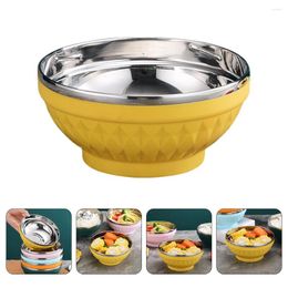 Bowls Japanese Noodle Bowl Deep Pho Ramen Double Walled Insulated Soup Mixing Household Rice
