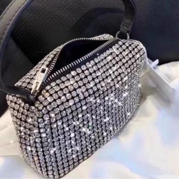 Purse Ladies Clutch Luxury Bag Women Diamond Hobo-bag Handbag Tote Shoulder Cross Body Shiny Rhinestone Bag 240204