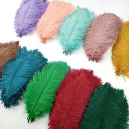 Other Event Party Supplies 10Pcs Lot Coloured Ostrich Feathers for Crafts White Black Feather Decor Table Centrepieces Jewellery Handicrafts Decoration 231128