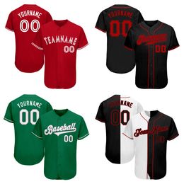 Custom Baseball Jersey Button Down Personanlized Printed Baseball Shirts Letter Number Sports Uniform for Men Women Youth