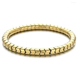 Charm Bracelets ZMZY Punk Vintage Gold Colour Fashion Bangles Circle Bracelet For Women Stretch & Party Jewellery