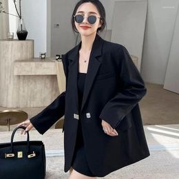 Women's Suits 2023 Stylish Spring Autumn Black Blazer Suit Coats Clothing Casual Personalised Buttons Jackets Female Blazers 548