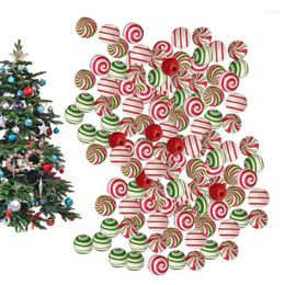 Christmas Decorations Wood Beads Jewellery Bracelet Making Kit Small For Wooden Round Bead DIY Candy Cane